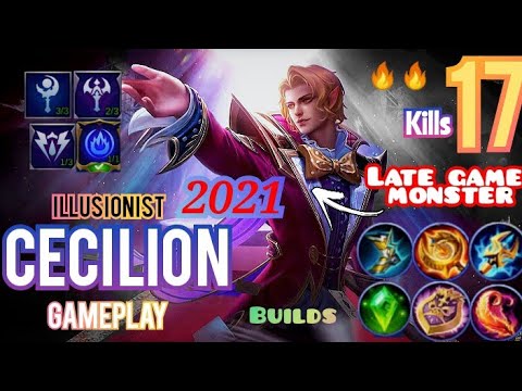 100℅Unkillable🔥Cecilion illusionist gameplay || late game monster ||WTF DAMAGE || best build || MLBB