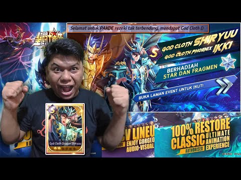 PARAH! Ini Orang Kesurupan Ketika Gacha Mendapatkan God Cloth Dragon Shiryuu