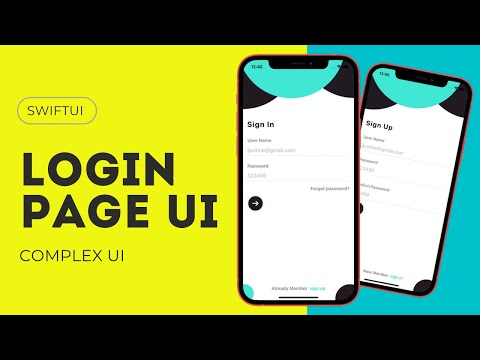 SwiftUI Login Page UI - Complex UI - SwiftUI Tutorials
