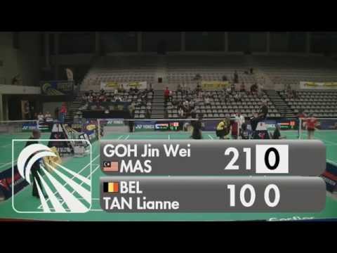 Goh Jin Wei vs Lianne Tan (WS, Round 32) - 2015 Belgian International