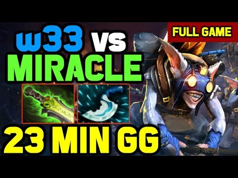 w33 Meepo vs Miracle- Signature Antimage Matchup ft. Arteezy Gyrocopter