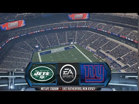 Madden NFL 16 - New York Jets vs New York Giants Gameplay [ HD ]