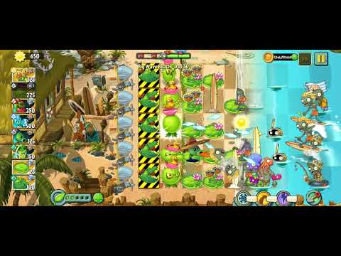 Plants vs Zombies 2 - Big Wave Beach  - Day 30
