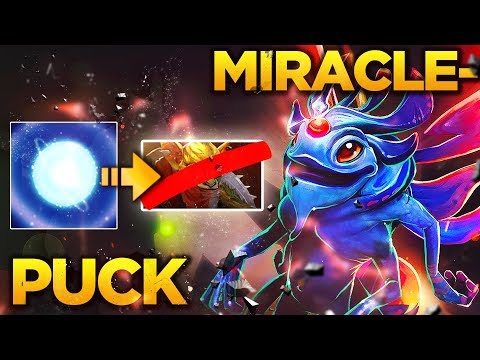 Miracle- Puck 9k MMR Gameplay Blink Eul Dagon Build - Dota 2