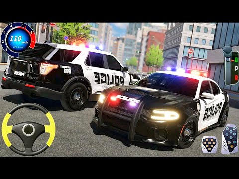 US Police Car Drift in The City Simulator || Cop Patrol Chase Driving Game Android Gameplay