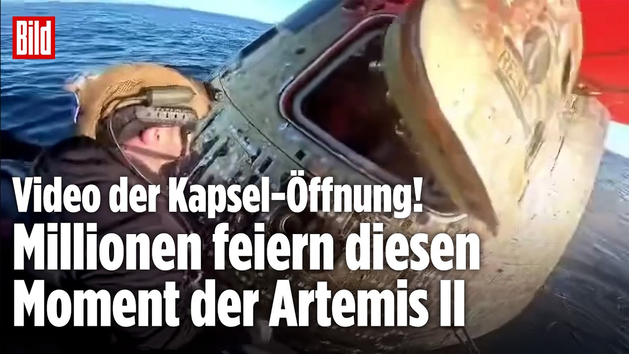 Artemis 2: Hier öffnet sich die Astronauten-Kapsel! Emotionaler Moment nach der Landung!