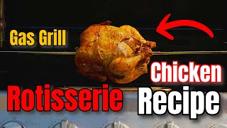 How To Rotisserie Chicken Gas Grill Easy Simple