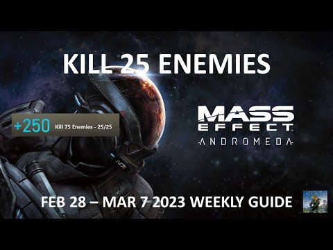 Mass Effect Andromeda Xbox One Weekly Game Pass Guide - Kill 25 Enemies