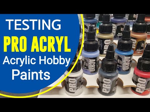 Airbrush Test & Review Of PRO ACRYL Acrylic Hobby Paints - Great Quality - Easy To Use