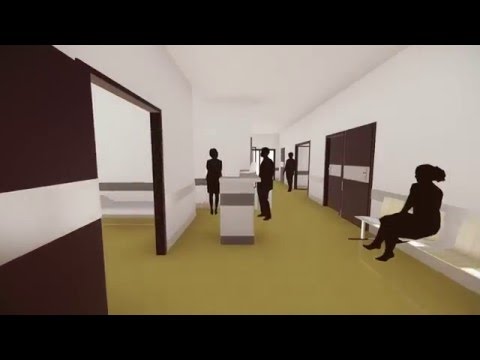 Wizualizacja oddziału kardiologii w Busku-Zdroju