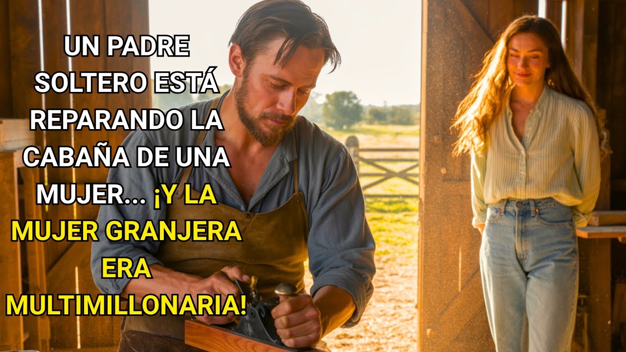 UN PADRE SOLTERO ESTÁ REPARANDO LA CABAÑA DE UNA MUJER ¡Y LA MUJER GRANJERA ERA MULTIMILLONARIA!