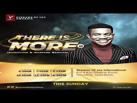 'THERE IS MORE' [ANOINTING AND WARFARE] SERVICE - 26th June 2022