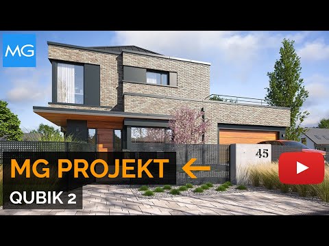 Projekt domu Qubik 2 MG Projekt - 159,81 m²