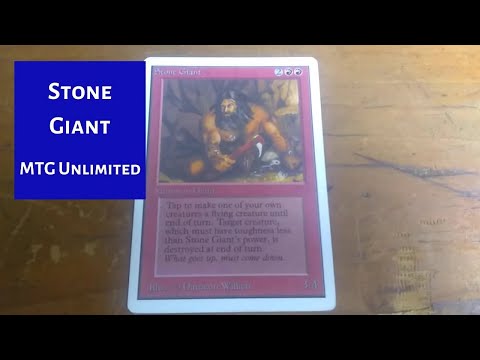 Stone Giant from Unlimited || MTG Magic the Gathering