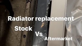 2012 Jeep Grand Cherokee easy radiator replacement without taking the front end apart
