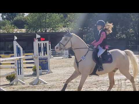 Malu (11) und Dancer - Landesponyturnier L in Gebroth am 11.10.2020