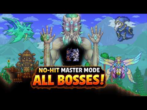 Terraria 1.4.5 All Bosses NO-HIT Master Mode
