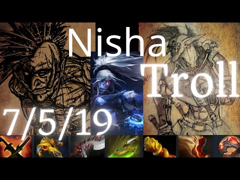 Nisha Troll Warlord vs Lina, Drow Ranger, Spirit Breaker - NGX vs Secret g2 OGA Dota2