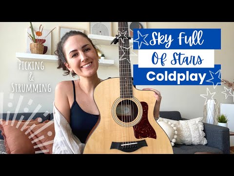 Sky Full Of Stars Guitar Lesson - Coldplay [EASY chords + fingerpicking] #guitar #guitarlesson