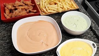 3 MOLHOS DE ACOMPANHAMENTO PARA PETISCO #molhosparapetiscos  #molhosfaceis