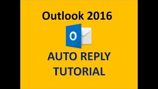 Outlook 2016 - Auto Reply Tutorial - How to Set Up Automatic Out of Office Email Message in MS 365