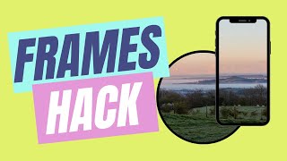 Frames Hack in Canva - One Image Over Multiple Frames