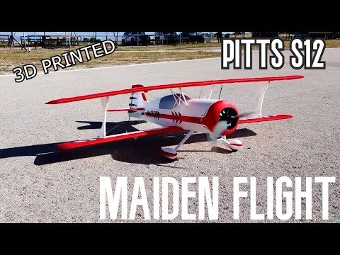 Maiden Flight - 3D printed Eclipson Pitts S12