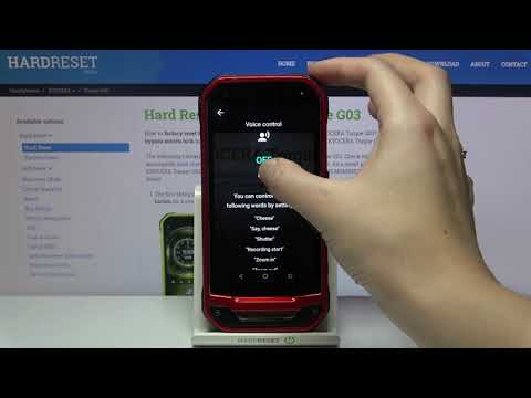 How to Turn On Camera Audio Control in KYOCERA Torque G03 – Voice Control