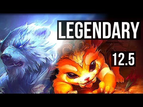 VOLIBEAR vs GNAR (TOP) | 13/1/7, Legendary, 600+ games | KR Diamond | 12.5
