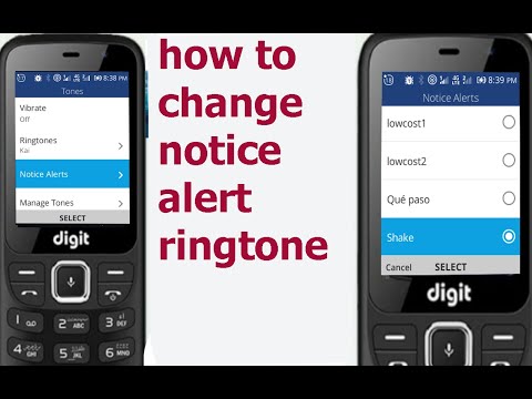 How to change Notice Alert ringtone in Kaios Phones