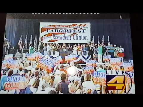 Luella (Melissa Mathes) Star Spangeled Banner - President Clinton welcoming