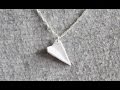DIY: Paper Airplane Polymer Clay Necklace 