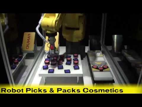 Automated Cosmetics Kitting with the New FANUC LR Mate 200iD/4S Short-Arm Robot