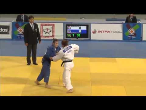 Cadet European Judo Championships - 2015 - MGELADZE, Nino (GEO)-SHRAINER, Margarita (RUS)