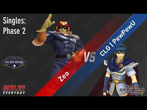 The Big House 8 - Zeo (Captain Falcon) vs. CLG | PewPewU (Marth) - SSBM - Singles Phase 2