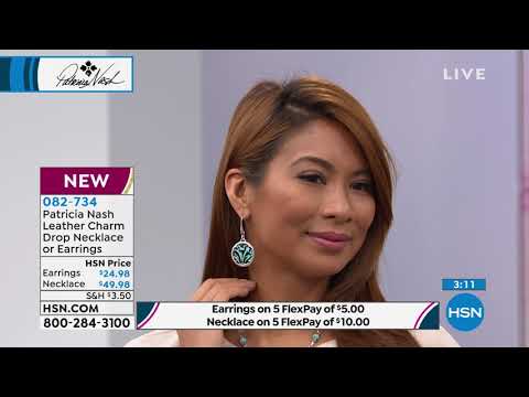 Patricia Nash Elena Leather Charm Drop Earrings