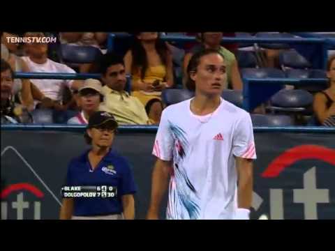 Alexandr Dolgopolov Plays An Incredible Backhand HotShot