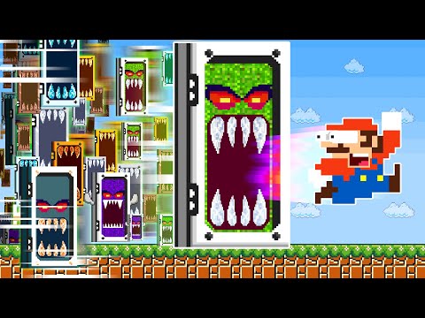 Super Mario Bros. but Mario escape Monster Doors Mayhem | Game Animation