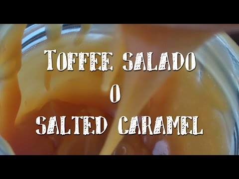 Salsa de toffee salado o salted caramel