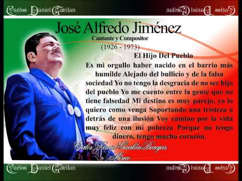 José Alfredo Jiménez  El Hijo Del Pueblo