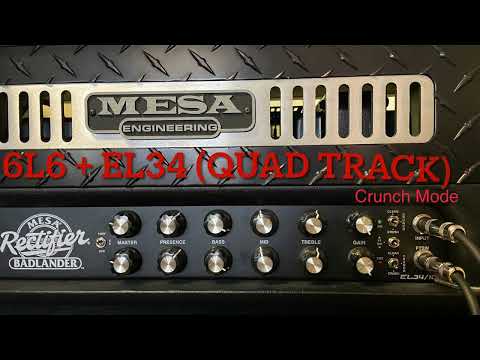 Mesa Badlander - 6L6 vs EL34 (Pull Me Under Riffs)