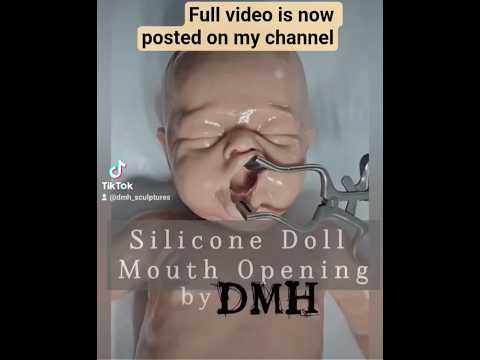 mouth cutting video now posted 🥰 #siliconebaby #babydolls #dorismoyershornbogen #dmh
