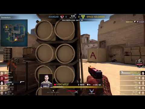 XANTARES quadro on first pistol round, including 1v3 clutch