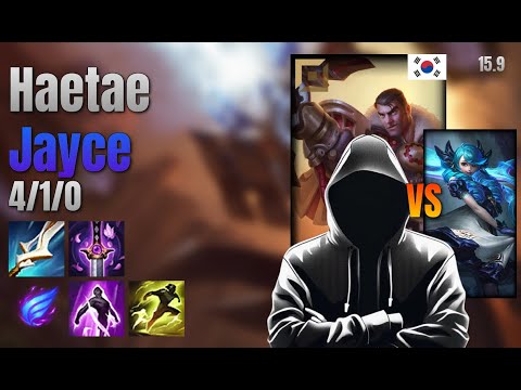 Haetae Top Jayce vs Gwen lol KR solo rank Full Game 15.9 | 해태 제이스 vs 그웬