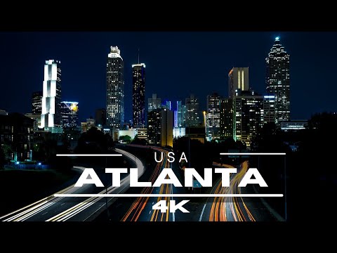 Atlanta 4K Drone - Aerial View / Driving Town 2021