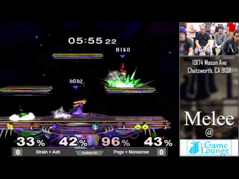Melee at JJ's 16 - Strain + Ash vs. Pogo + Nonsense - Round Robin Doubles