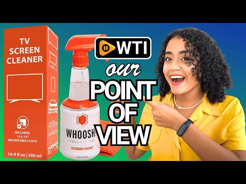 WHOOSH! Pro 16.9 fl oz Refillable TV Screen Cleaner & Microfiber Cloth - Streak-Free Cleaner for Flat Screens - WTI product video review