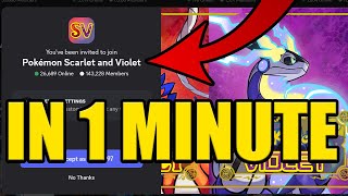 HOW to JOIN POKEMON SCARLET AND VIOLET DISCORD SERVER ✅PC & MOBILE✅