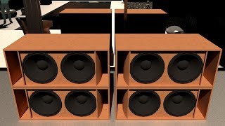 Download lagu [UPDATED! BOX PLAN] RS18 Subwoofer DUAL 18' mp3