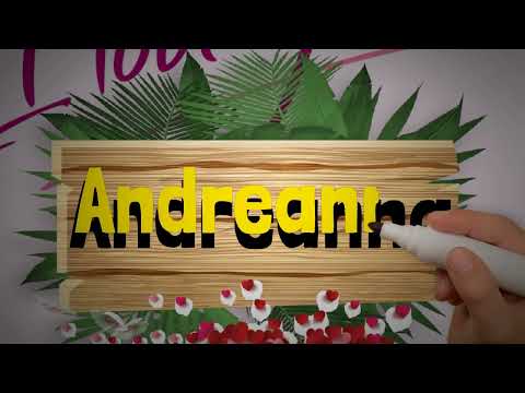 Andreanna Name Art Love Whatsapp Status | Andreanna Couple Name Video #NameArt #Andreanna #shorts
